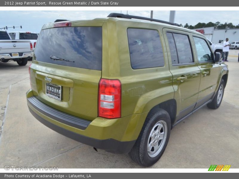 Rescue Green Metallic / Dark Slate Gray 2012 Jeep Patriot Sport