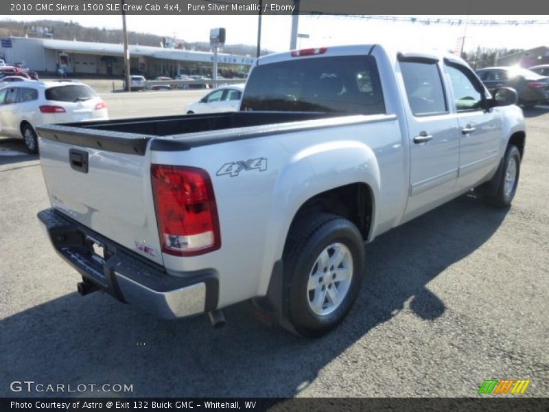 Pure Silver Metallic / Ebony 2010 GMC Sierra 1500 SLE Crew Cab 4x4