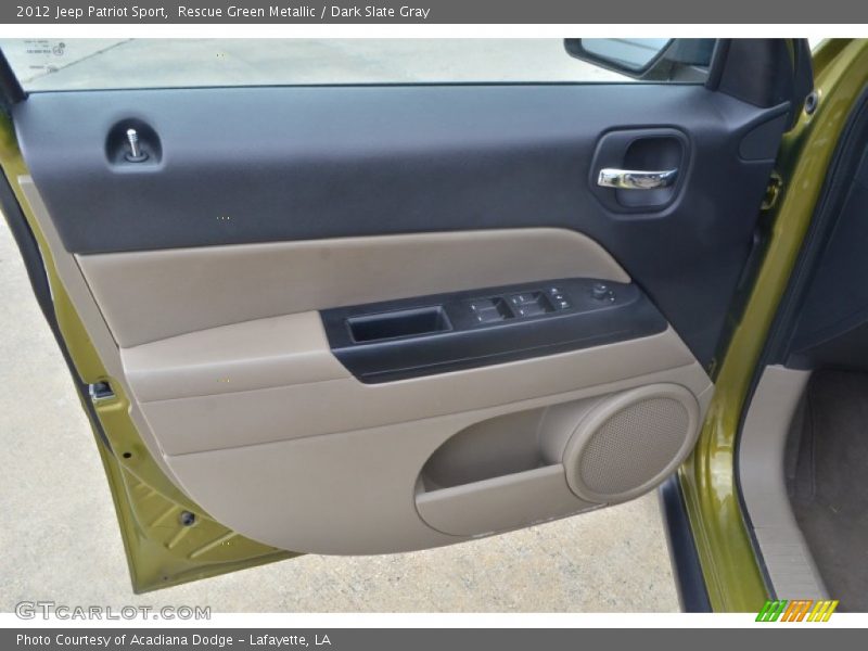 Rescue Green Metallic / Dark Slate Gray 2012 Jeep Patriot Sport