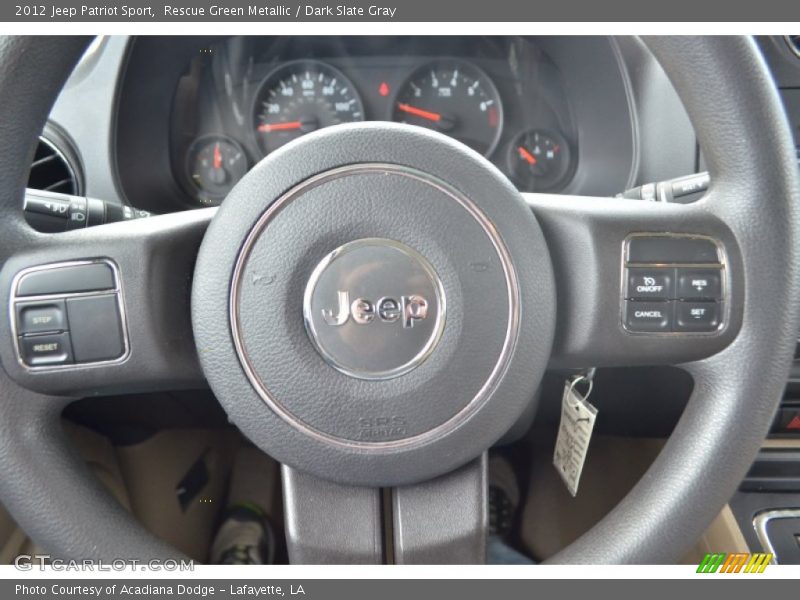 Rescue Green Metallic / Dark Slate Gray 2012 Jeep Patriot Sport