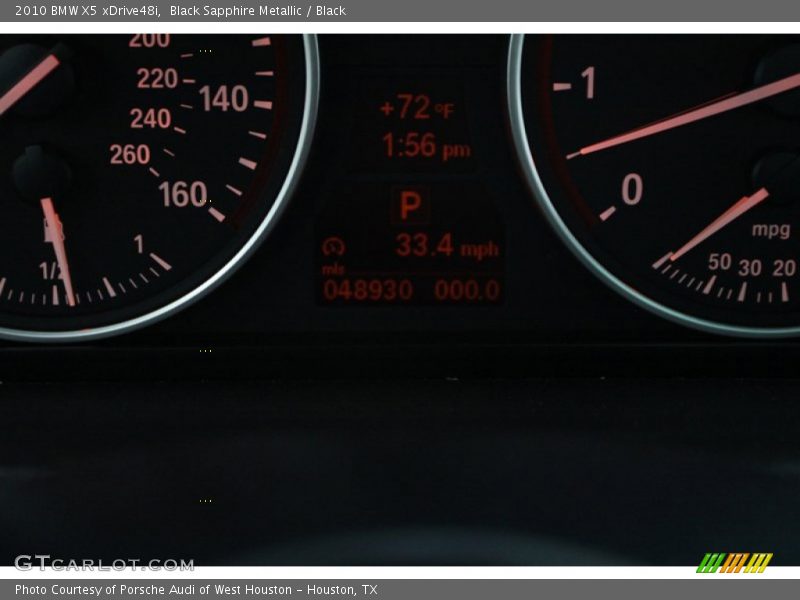 Black Sapphire Metallic / Black 2010 BMW X5 xDrive48i