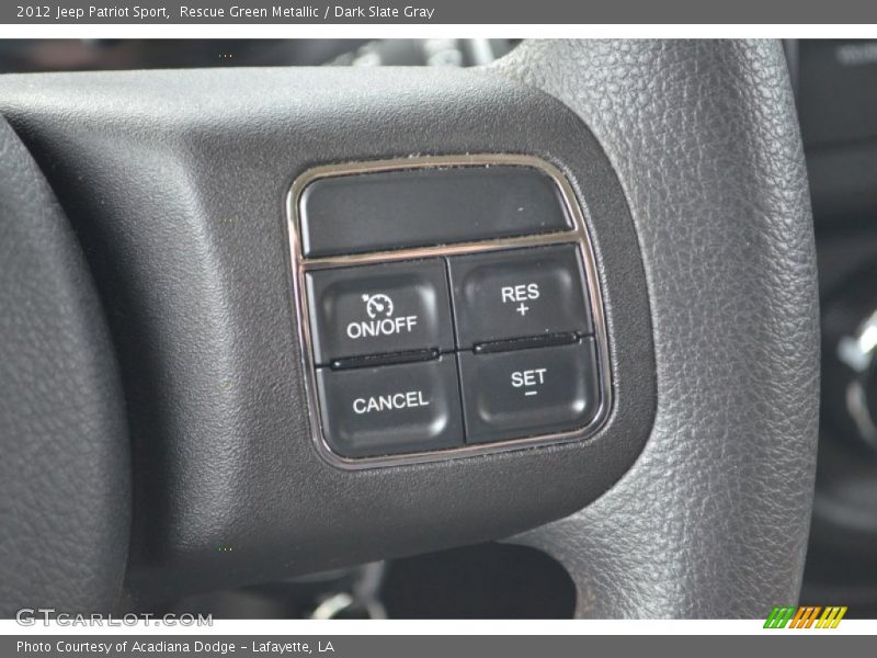 Rescue Green Metallic / Dark Slate Gray 2012 Jeep Patriot Sport