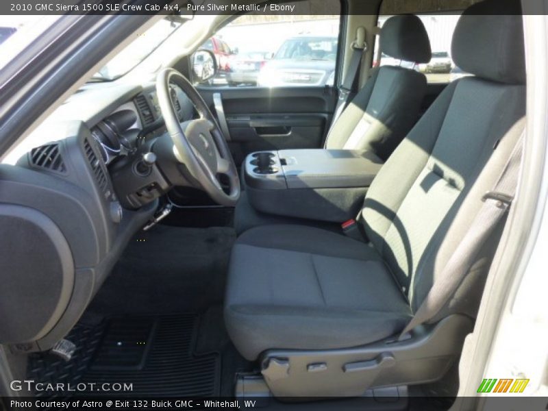 Pure Silver Metallic / Ebony 2010 GMC Sierra 1500 SLE Crew Cab 4x4