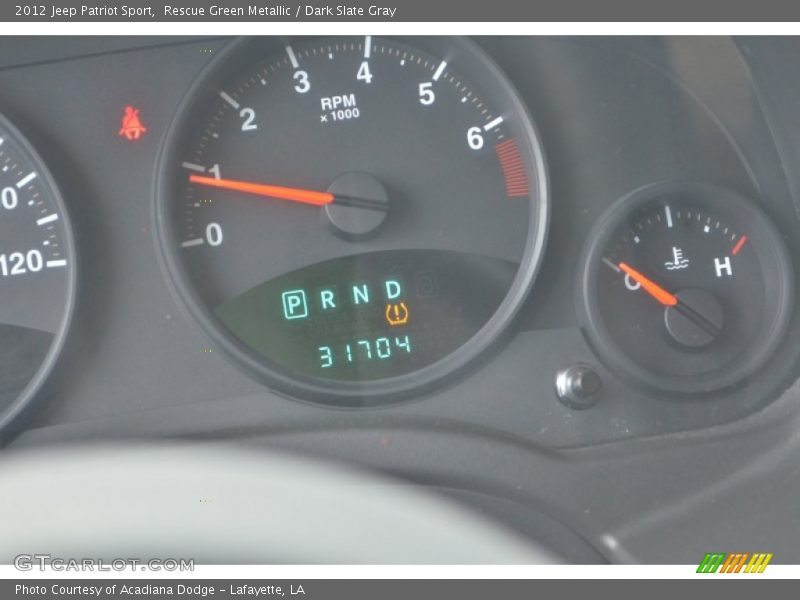 Rescue Green Metallic / Dark Slate Gray 2012 Jeep Patriot Sport