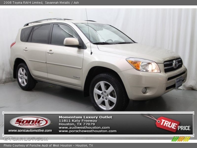 Savannah Metallic / Ash 2008 Toyota RAV4 Limited