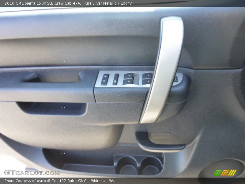 Pure Silver Metallic / Ebony 2010 GMC Sierra 1500 SLE Crew Cab 4x4