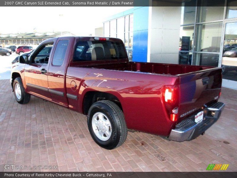 Sonoma Red Metallic / Dark Pewter 2007 GMC Canyon SLE Extended Cab