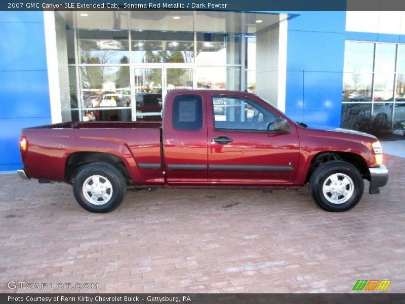 Sonoma Red Metallic / Dark Pewter 2007 GMC Canyon SLE Extended Cab