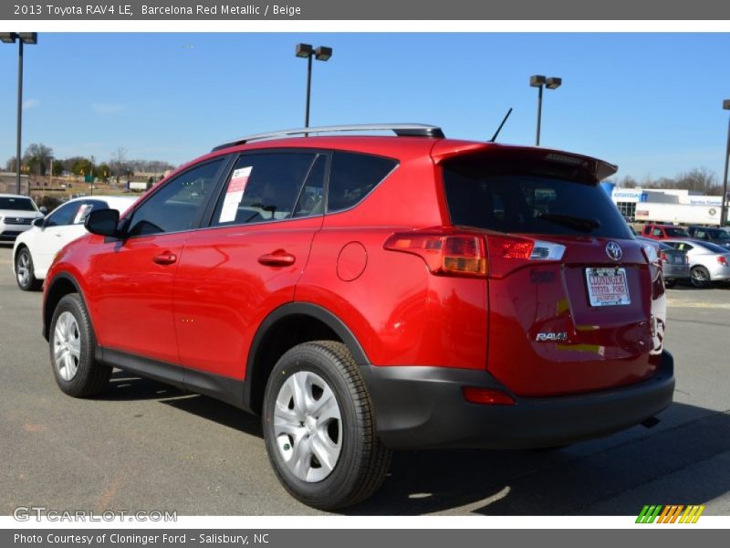 Barcelona Red Metallic / Beige 2013 Toyota RAV4 LE