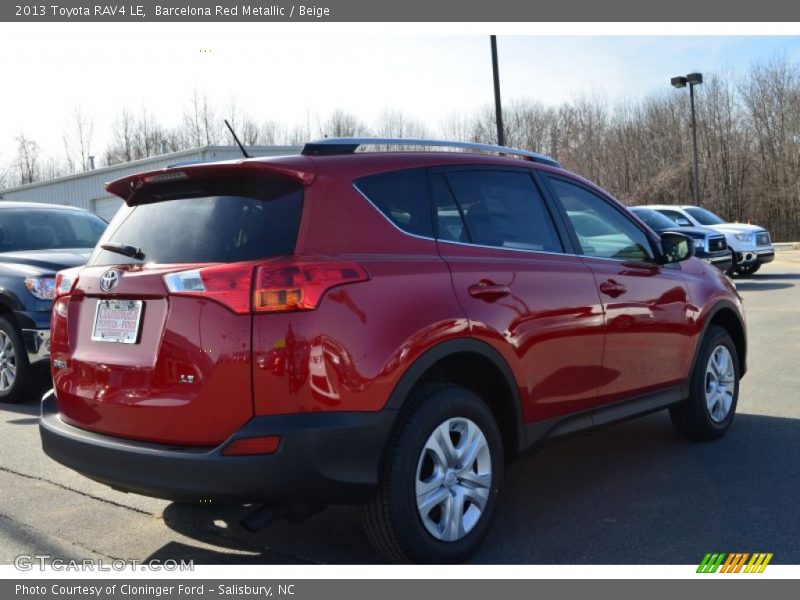 Barcelona Red Metallic / Beige 2013 Toyota RAV4 LE