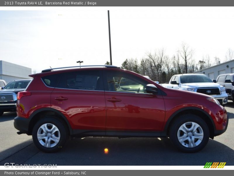 Barcelona Red Metallic / Beige 2013 Toyota RAV4 LE