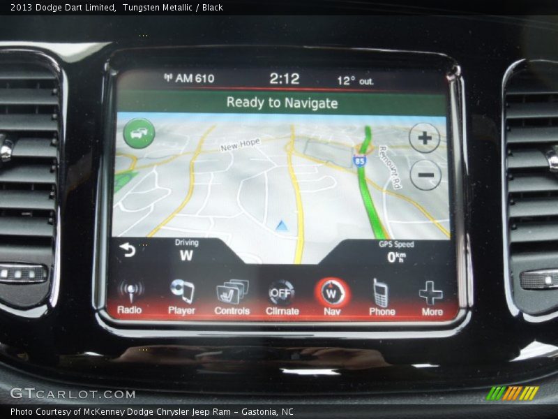 Tungsten Metallic / Black 2013 Dodge Dart Limited