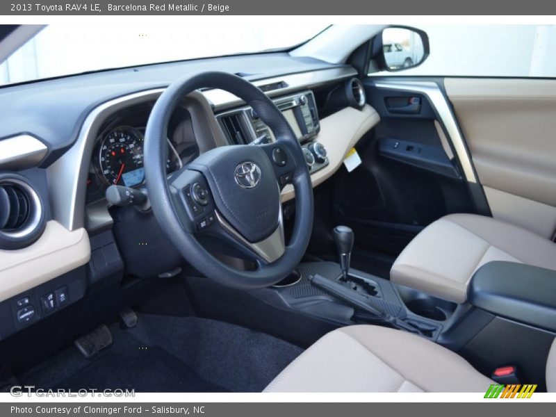 Beige Interior - 2013 RAV4 LE 