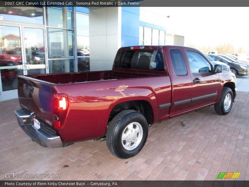 Sonoma Red Metallic / Dark Pewter 2007 GMC Canyon SLE Extended Cab