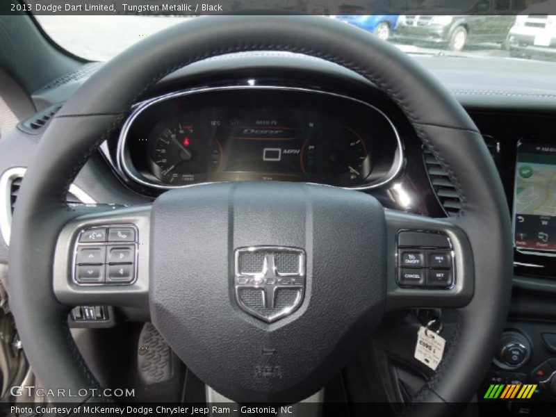 Tungsten Metallic / Black 2013 Dodge Dart Limited