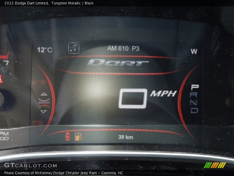 Tungsten Metallic / Black 2013 Dodge Dart Limited