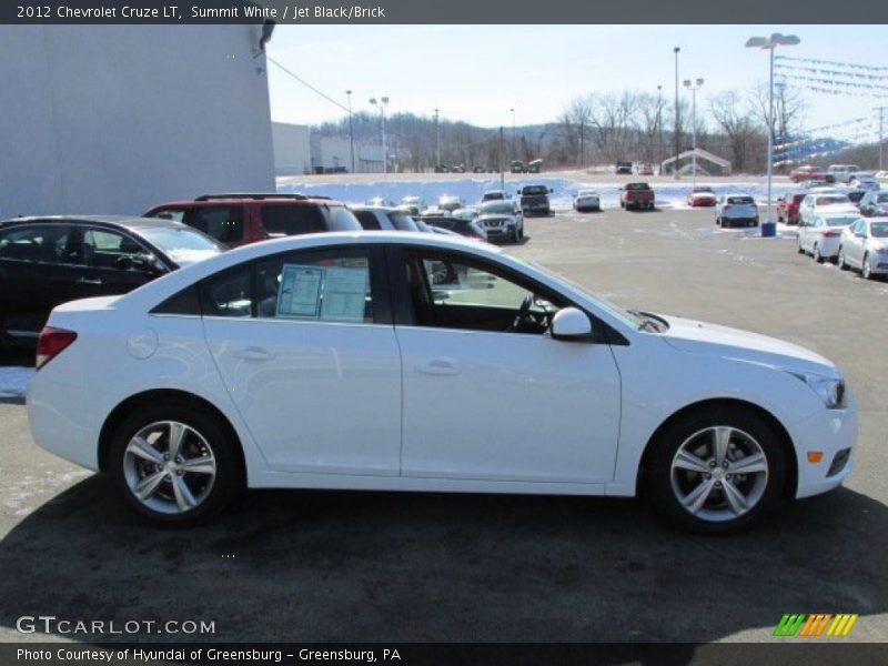 Summit White / Jet Black/Brick 2012 Chevrolet Cruze LT