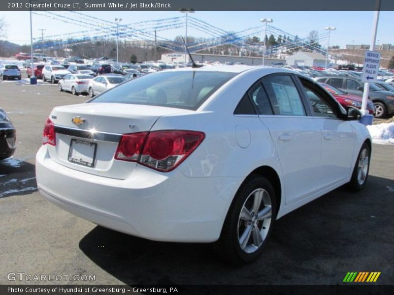 Summit White / Jet Black/Brick 2012 Chevrolet Cruze LT