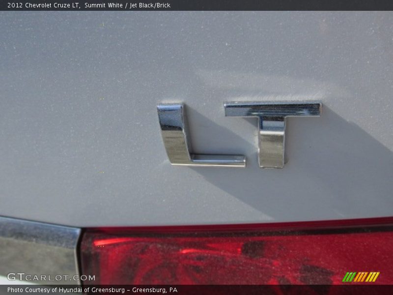 Summit White / Jet Black/Brick 2012 Chevrolet Cruze LT