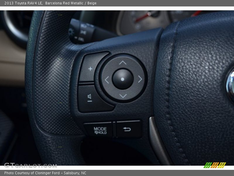 Controls of 2013 RAV4 LE