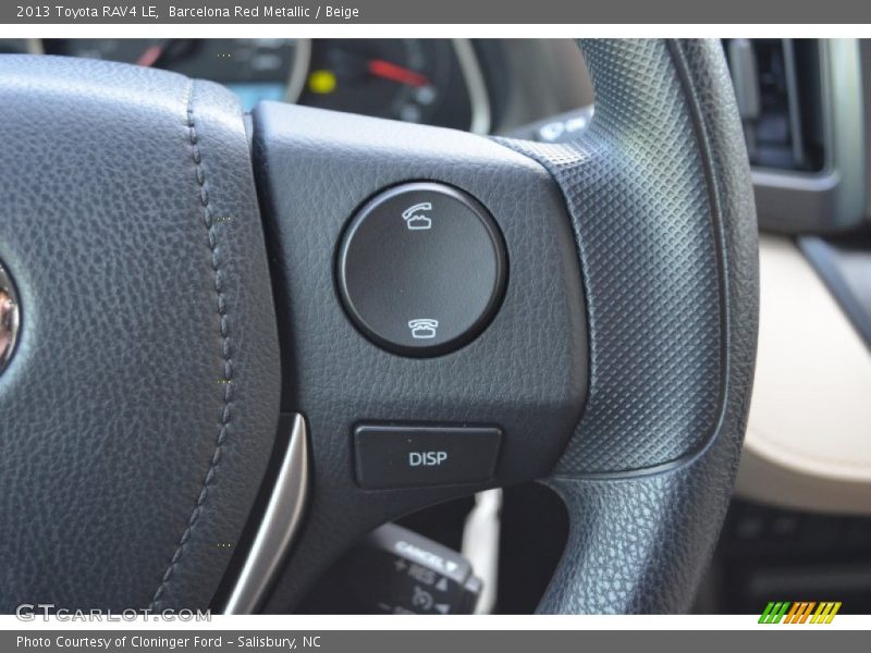 Controls of 2013 RAV4 LE