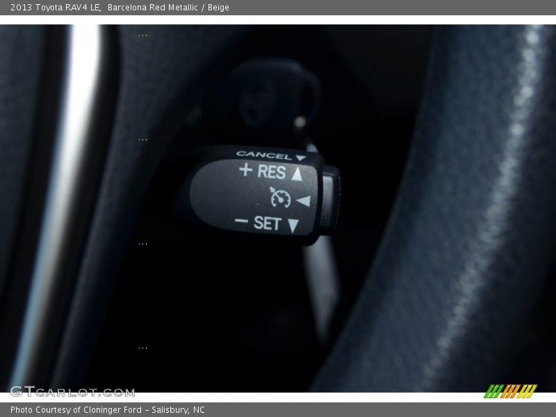Controls of 2013 RAV4 LE