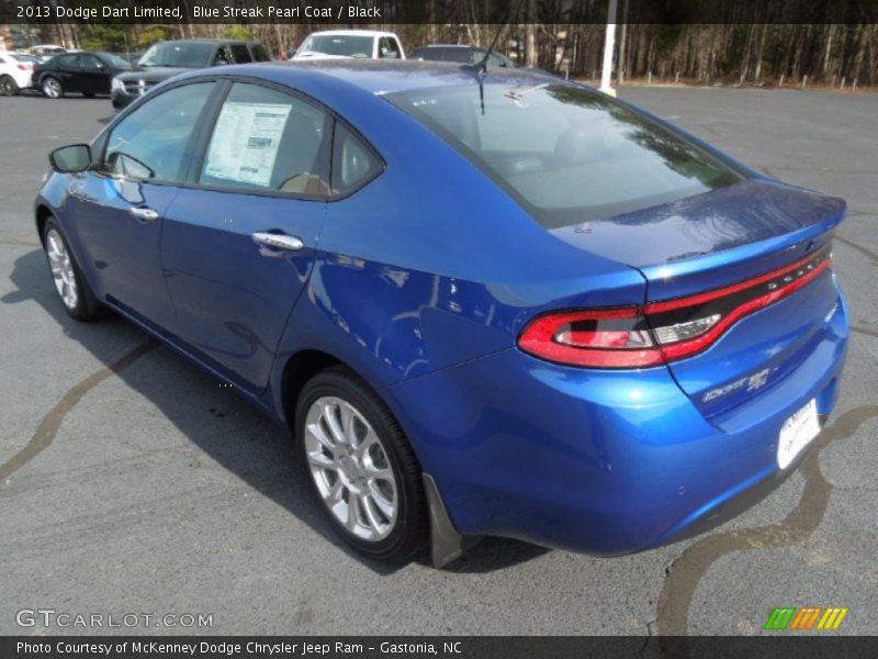 Blue Streak Pearl Coat / Black 2013 Dodge Dart Limited