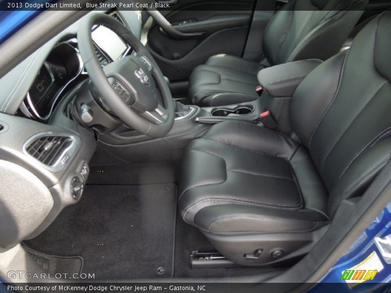 Blue Streak Pearl Coat / Black 2013 Dodge Dart Limited