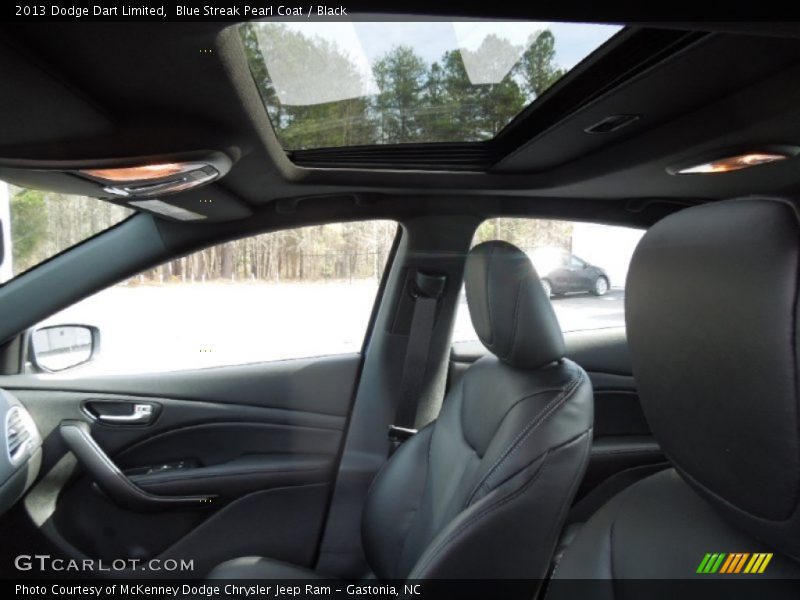 Blue Streak Pearl Coat / Black 2013 Dodge Dart Limited