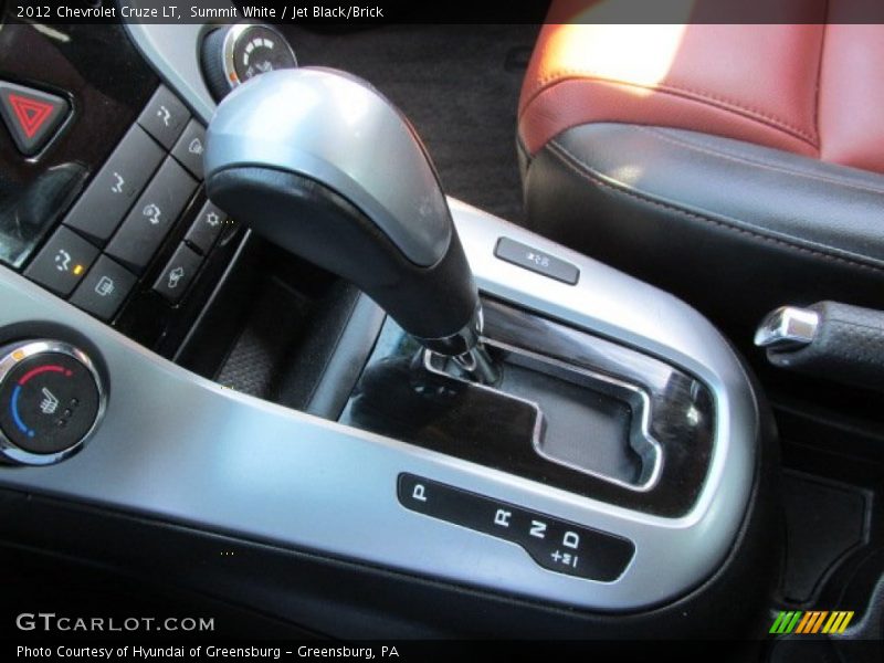 Summit White / Jet Black/Brick 2012 Chevrolet Cruze LT