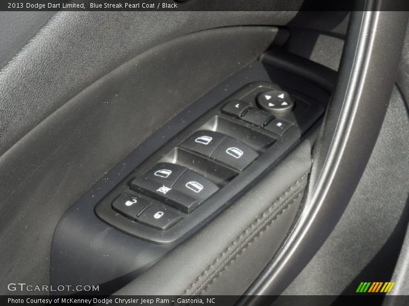 Blue Streak Pearl Coat / Black 2013 Dodge Dart Limited