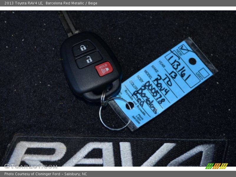Barcelona Red Metallic / Beige 2013 Toyota RAV4 LE