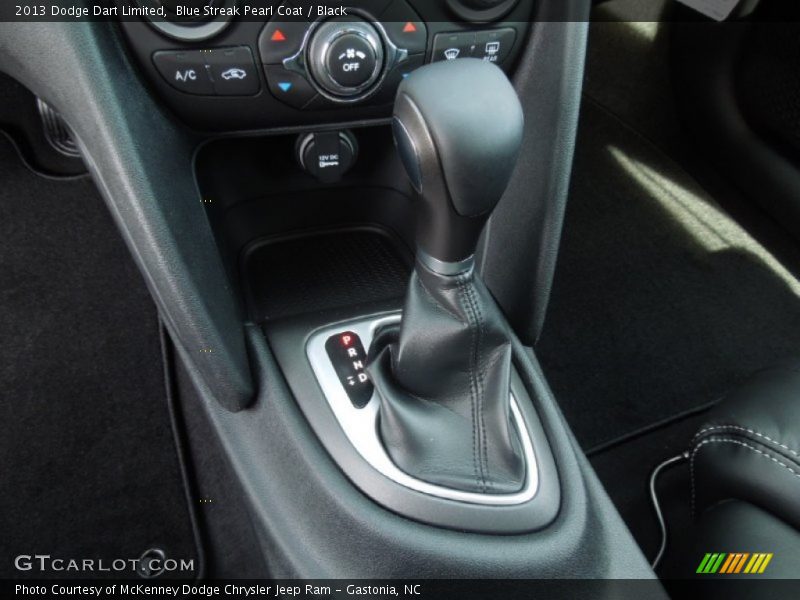 Blue Streak Pearl Coat / Black 2013 Dodge Dart Limited