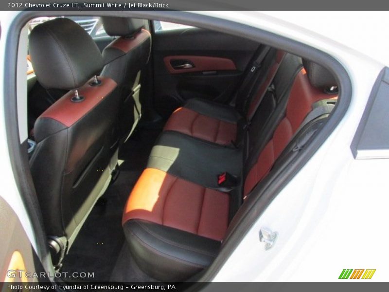 Summit White / Jet Black/Brick 2012 Chevrolet Cruze LT