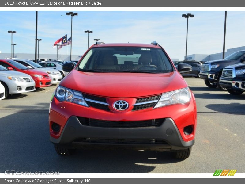 Barcelona Red Metallic / Beige 2013 Toyota RAV4 LE