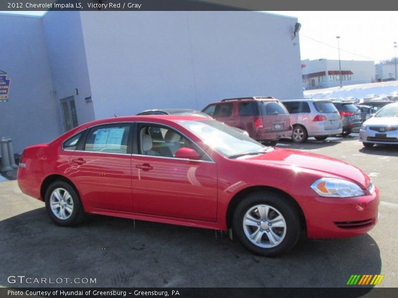 Victory Red / Gray 2012 Chevrolet Impala LS