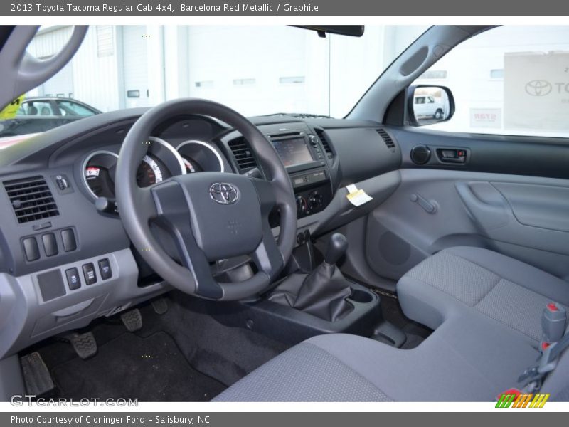 Graphite Interior - 2013 Tacoma Regular Cab 4x4 