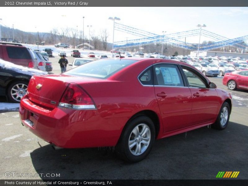 Victory Red / Gray 2012 Chevrolet Impala LS