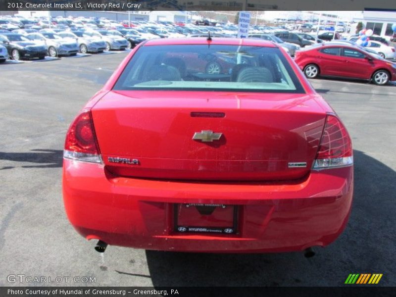 Victory Red / Gray 2012 Chevrolet Impala LS