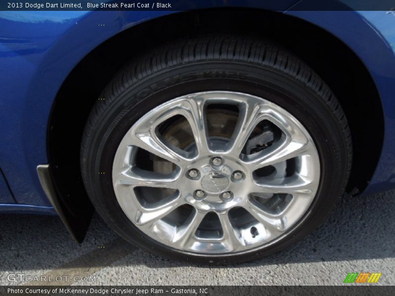 Blue Streak Pearl Coat / Black 2013 Dodge Dart Limited