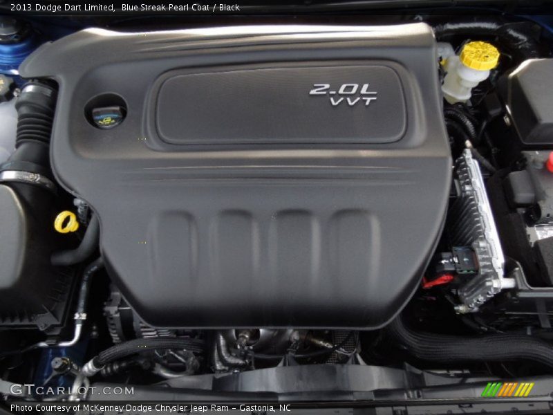 Blue Streak Pearl Coat / Black 2013 Dodge Dart Limited