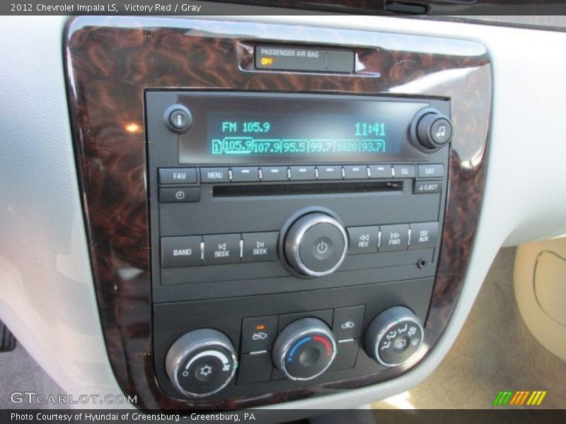 Controls of 2012 Impala LS