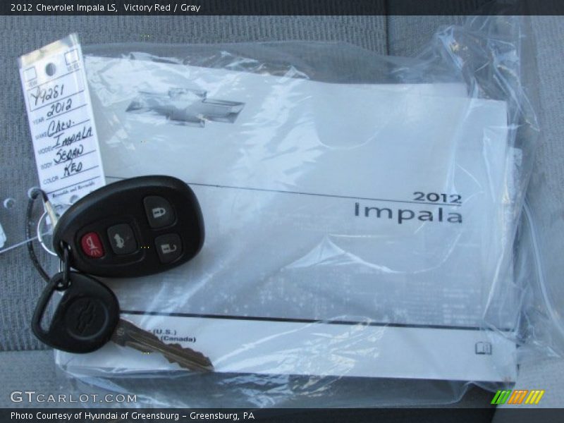 Victory Red / Gray 2012 Chevrolet Impala LS