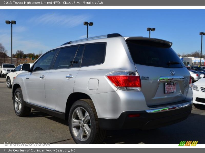 Classic Silver Metallic / Ash 2013 Toyota Highlander Limited 4WD