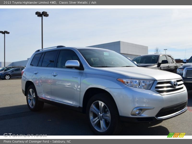 Classic Silver Metallic / Ash 2013 Toyota Highlander Limited 4WD