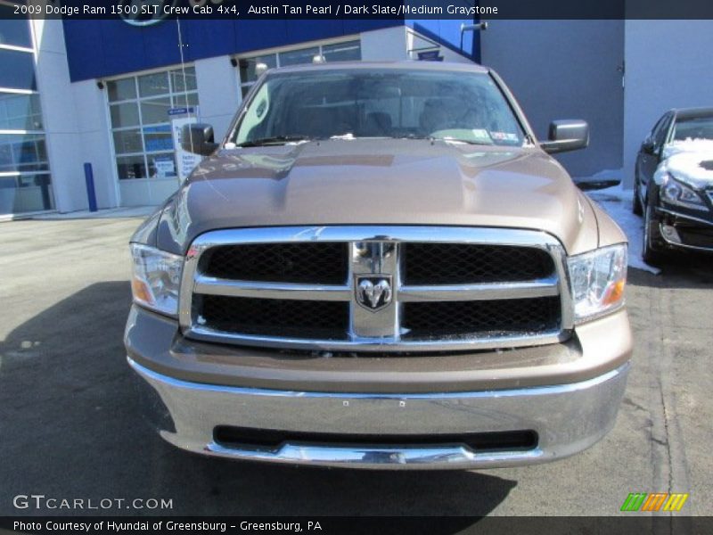 Austin Tan Pearl / Dark Slate/Medium Graystone 2009 Dodge Ram 1500 SLT Crew Cab 4x4