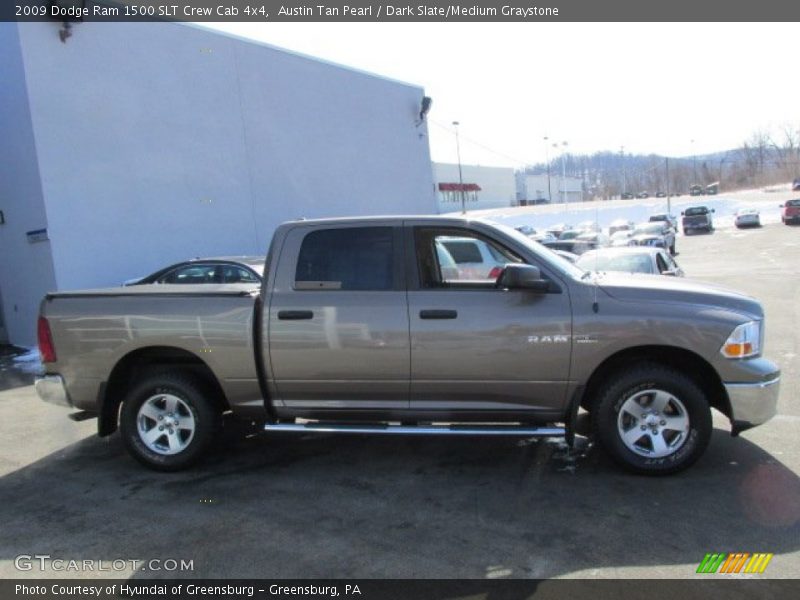 Austin Tan Pearl / Dark Slate/Medium Graystone 2009 Dodge Ram 1500 SLT Crew Cab 4x4