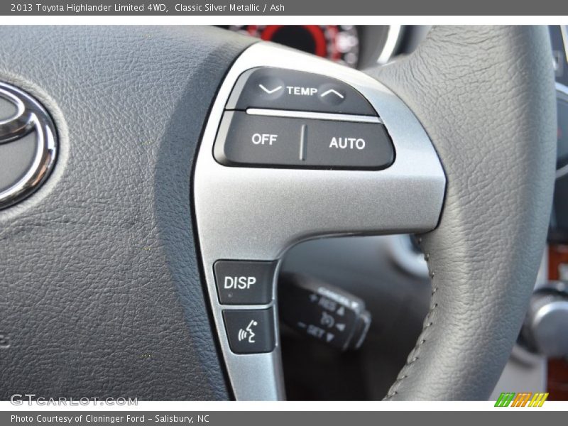 Classic Silver Metallic / Ash 2013 Toyota Highlander Limited 4WD