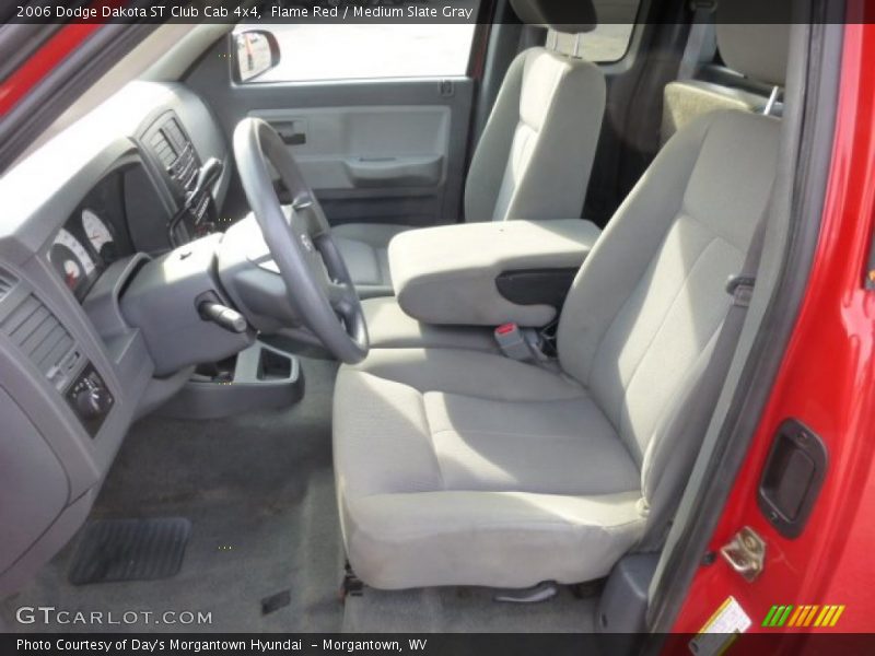 Flame Red / Medium Slate Gray 2006 Dodge Dakota ST Club Cab 4x4