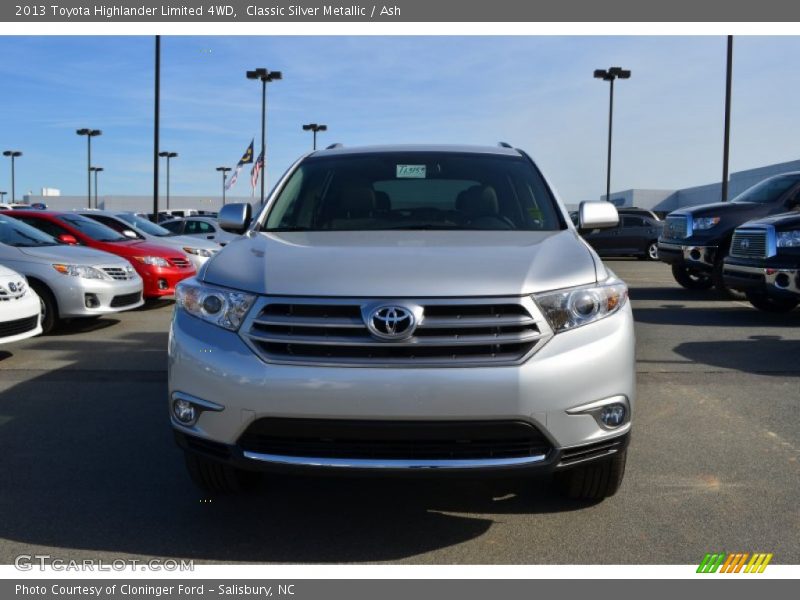 Classic Silver Metallic / Ash 2013 Toyota Highlander Limited 4WD